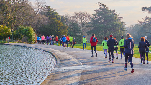 Eastville parkrun start line
